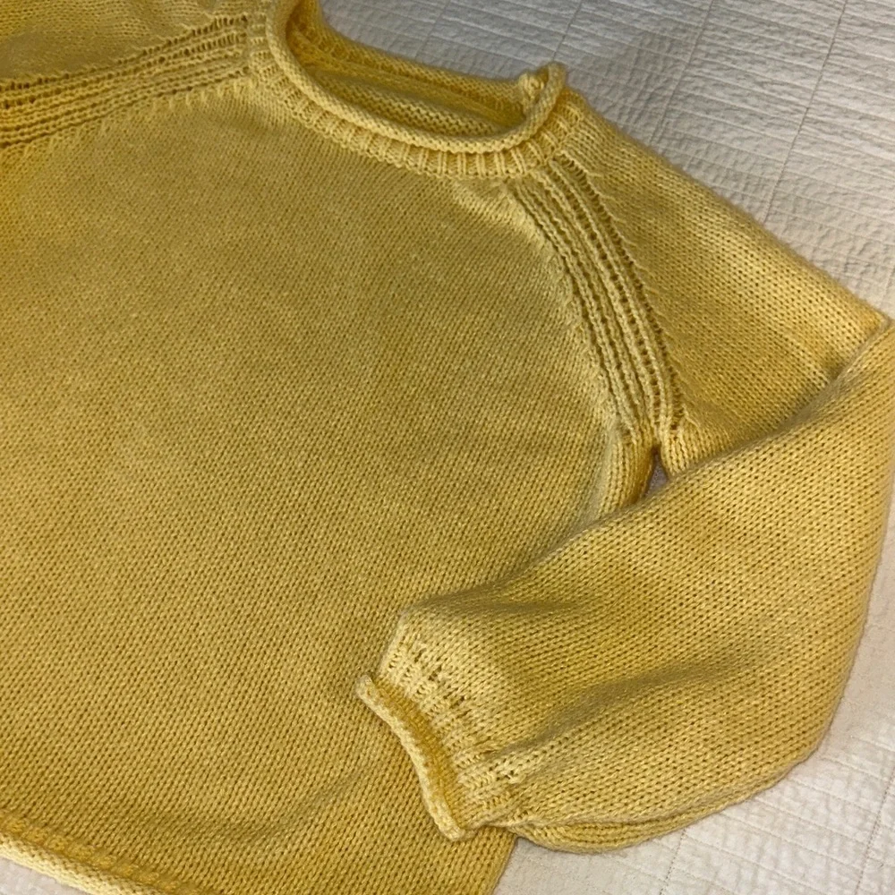 Knit Cozy Sweater Soft Rubber Duck Yellow Sweater Large Oversized EUC!